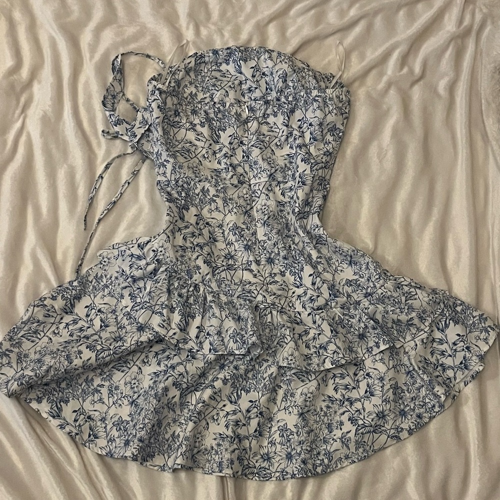 Blue Floral Dress
